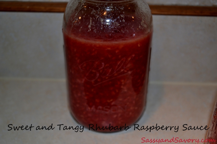 Sweet and Tangy Rhubarb Raspberry Sauce